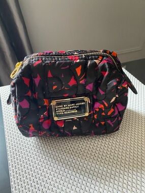 Marc by Marc Jacobs Black Quilted Bag with Pink & Orange Accents, NWOT
